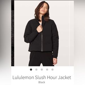 Lululemon Slush Hour Jacket -Black size 4